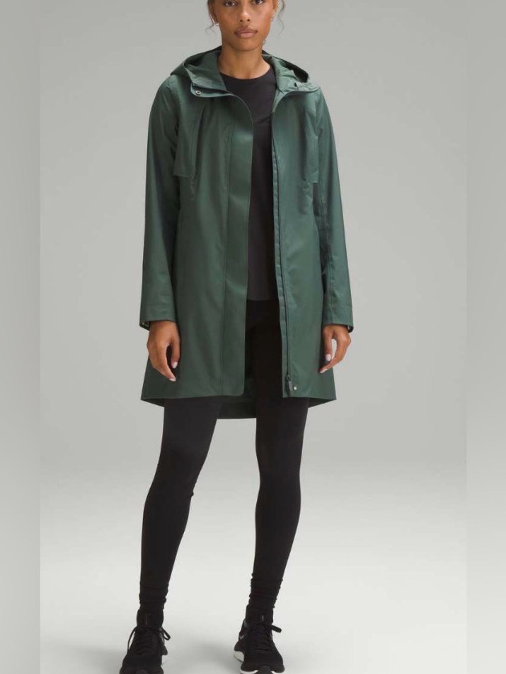 NWOT New Lululemon Rain Rebel Jacket Dark Forest